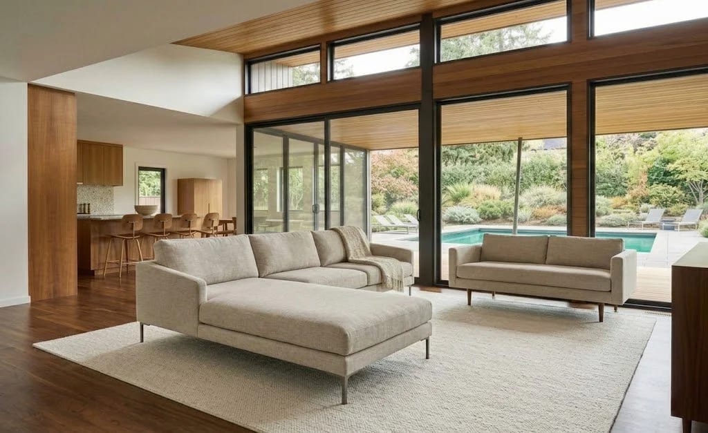 Mid-century modern remodel in progress, Austin